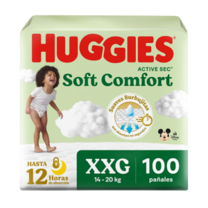 Huggies Active Sec Soft Comfort talla XXG x100