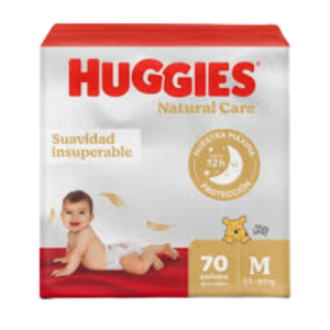 Huggies Natural Care talla m X70